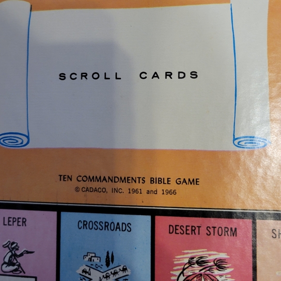 VINTAGE Ten Commandments Bible Board Game - Picture 5 of 8